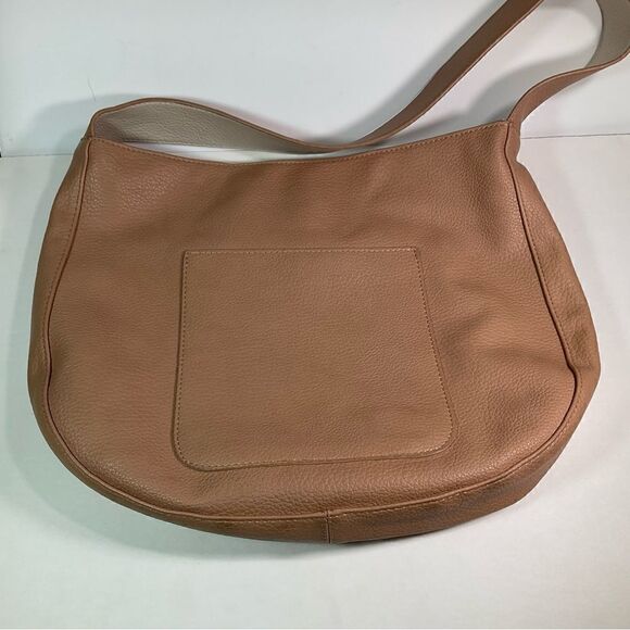 Street Level reversible tan/cream soft faux leather shoulder bag - Picture 5 of 15